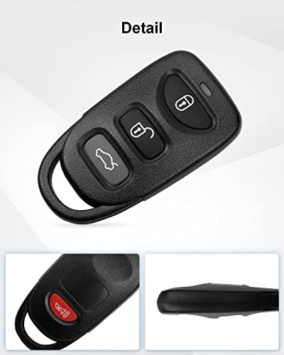 מפתח רכב FOB החלפת מפתח כניסה ללא מפתח מתאימים לשלט רחוק של יונדאי סונטה 2011 2012 2013 2014 2015 מפתח רכב מפתח החלף כפתור Osloka-950T 4