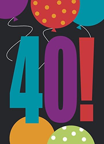 26 קישוטי יום הולדת 40 של יום הולדת תלויים, 3CT