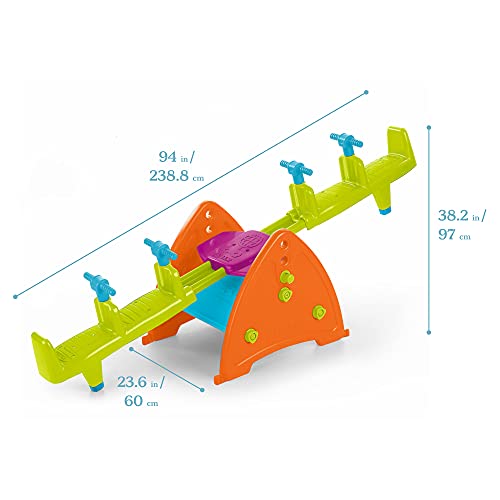 ECR4KIDS QUAD SEESAW TEETER -TOTE