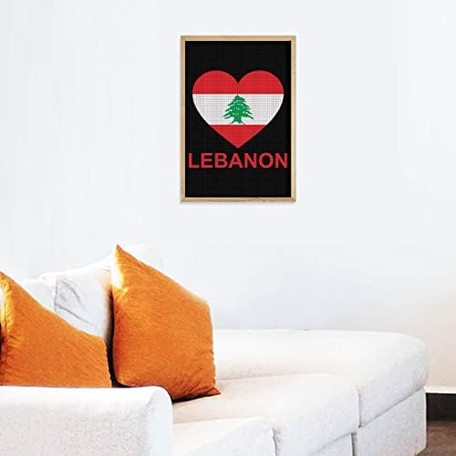 אהבה ערכות ציור יהלומים דקורטיביים של לבנון מצחיקים 5D DIY DIY מקדחה מלאה ציורים ציורים עיצוב הבית 8 X12