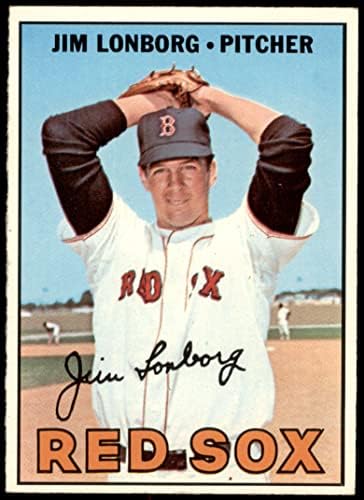 1967 Topps 371 ג'ים לונבורג בוסטון רד סוקס VG/Ex Red Sox