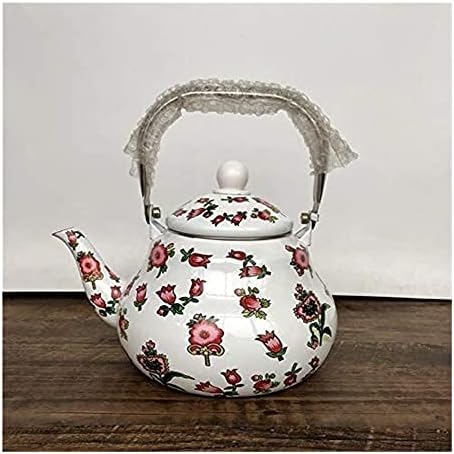 קומקום תה סירי תה סירים קפה סדרת סגנון לאומי סדרה פרחונית קטנה כוס סיר אדום לבן סיר אדום קומקום שלם