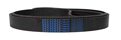 D&D PowerDrive 5/3VX400 חגורת V עם חגורה משובצת, גומי