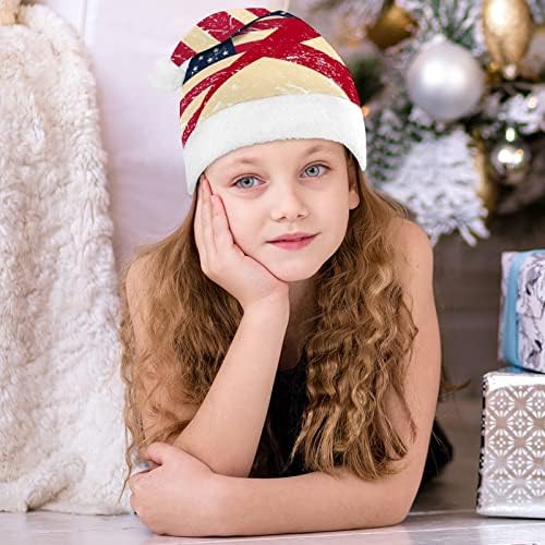 רטרו ארהב ואלבמה מדינת דגל חג המולד סנטה כובע עבור אדום חג המולד כובע חג טובות חדש שנה חגיגי ספקי צד