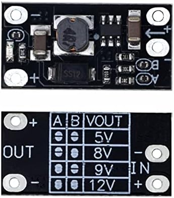 Hifasi Multi-function Mini Boost Module Step Up Board 5V/8V/9V/12V 1.5a מחוון LED DIY מודול מתח אלקטרוני 1pcs