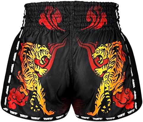 טוף ספורט רטרו מואיי מכנסיים קצרים תאילנדים מכנסי אגרוף קצרים קלאסיים קלאסיים חתוכים MMA קיקבוקסינג אימון אימוני בגדים