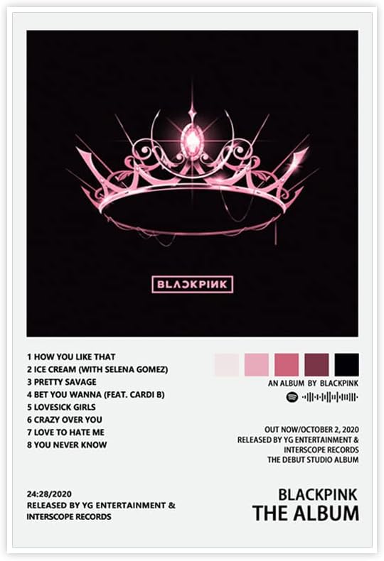 פוסטר של Blackpink Lisa Kpop אלבום מוזיקה מינימליסטית סקסית עיצוב חדר שינה כוכבים לקירות קישוט יום הולדת