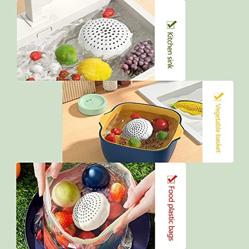 מטהר פירות וירקות של Baihogi, גאדג'ט מטבח מכונת כביסה אלחוטי לניקוי פירות, ירקות, אורז, בשר וכלי שולחן