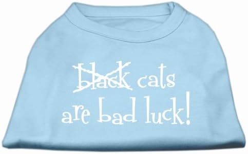 חתולים שחורים הם מזל רע, חולצת הדפס מסך כחול תינוק xxl 18