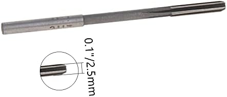 Bettomshin 3 ממ צונח reamer h8 HSS Lathe Machine Reamer 6 חלילים ישרים, כלי חיתוך טחון עגול, למתכת לא ברזלית נחושת, 1 pcs