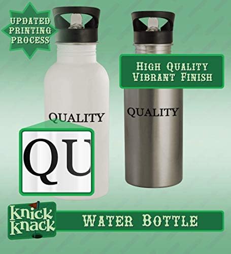 מתנות של Knick Knack La Los Angeles - בקבוק מים נירוסטה 20oz, לבן