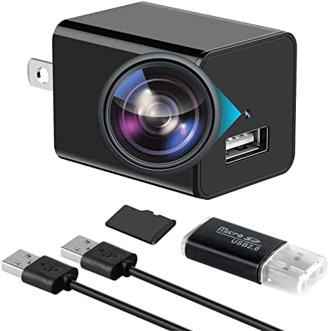 DooreEmee מצלמת ריגול ניידת מטען טלפון USB-1080p HD זיהוי תנועת מצלמה נסתרת. זיהוי תנועה, מצלמות מטען USB קטנות, ציוד גאדג'טים של מצלמות ריגול לניאוף
