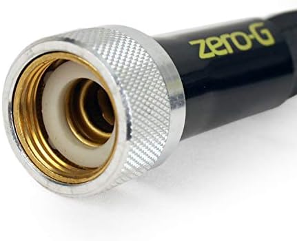 ZERO-G 4001-50 קל משקל, צינור גינה גמיש במיוחד, עמיד, נטול קינק, 5/8 אינץ 'על 50 מטר, שחור