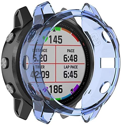תואם לכיסוי המקרים של Garmin Fenix ​​6S, TPU עמיד ועמיד בפני שריטות עמיד לכיסוי מגן מכסה מגן מגן על מסגרת מסגרת מגן עבור Garmin Fenix ​​6S Pro/ Fenix ​​6S Smartwatch