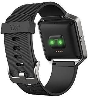 Fitbit Blaze שעון כושר חכם, תצוגת זמן שחור, כסף, גדול