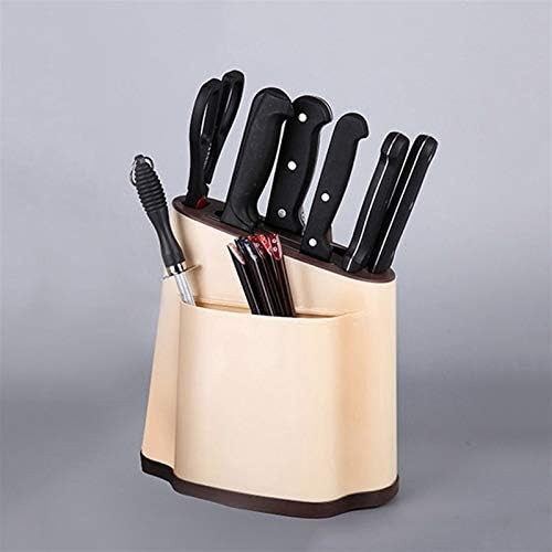 קש יצירתי פלסטיק מטבח סכין בעל רב תכליתי מטבח סכין מזלג אחסון מתלה סכין סטנד מוכנס סכין בלוק