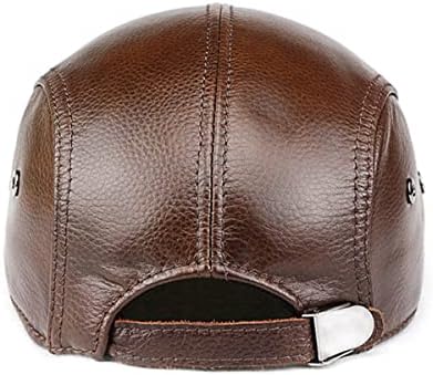 גברים של מתכוונן כומתת כובע כומתת כובע נהיגה ציד דיג כובע אמיתי עור אייבי כובע אופנה כומתת כובע שטוח כובע.