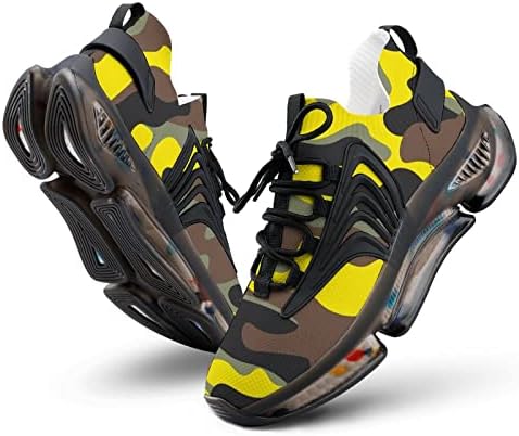 Gjetfdap 3D 3D מודפסים נעלי ספורט הסוואה, מסלול ריצת שבילים על נעלי הליכה קל משקל נושם רשת נעלי ספורט, נעלי מסלול טיולים מזדמנים