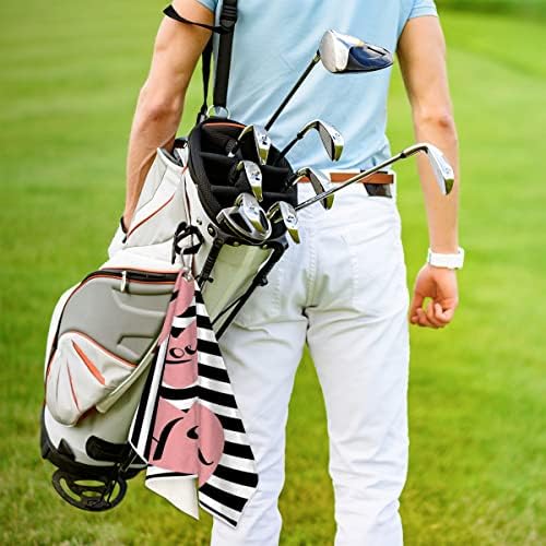 אני אוהב אותך דפוס מגבת גולף לתיקי גולף עם קליפ לגברים ונשים אביזרי גולף מתנות גולף מצחיקות לגולף גולף מגבת ניקוי כדורי גולף
