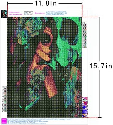 ערכות ציור יהלומים עשה זאת בעצמך 5 ד 'למבוגרים ציורי רקמת מקדחה מלאה ריינסטון שהודבק עשה זאת בעצמך ציור תפר צלב מלאכת יד לעיצוב קיר הבית 11.8 65.7 אינץ'