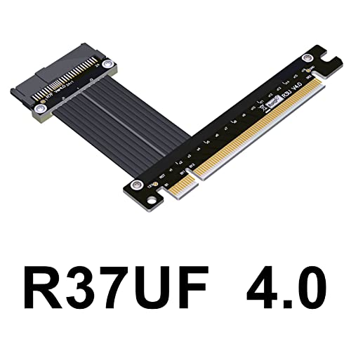 JMT PCIE4.0 X16 ל- U.2 SFF-8639 סיומת כבלים העברת נתוני העברת מצב מוצק ממיר כונן SFF8639 Riser Riser עבור