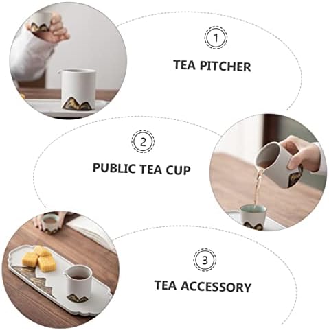 Luxshiny 1PC מתקן תה יפני ספל תה יפני קומקום קרמיקה יפני ציוד מטבח מרוכז כוס תה לבן קרמיקה