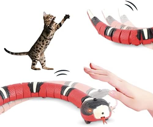 צעצוע לחיות מחמד מקורות, צעצועים אוטומטיים לחתולים חכמים חכמים אינטראקטיביים לחוש צעצועים לחתולים מצחיקים אביזרי חתול נטענים USB מצחיקים למשחק כלבי חיות מחמד