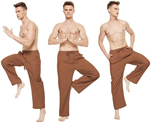מכנסי יוגה כותנה כותנה של יוקייצ'ן של יוקייצ'ן מכנסי טרקלין מכנסיים מכנסי טרקלין