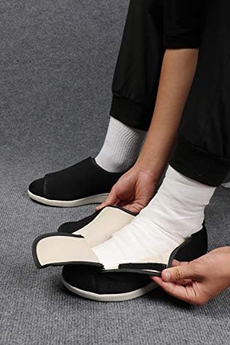 גריגובו לנשים ללא החלקה נעליים רוחב רחבות עם נעלי הליכה מתכווננות סגירת משקל קל לבצרה סוכרתית פלנטרית פשיטיס דלקת מפרקים דלקת מפרקים רגליים נפוחות