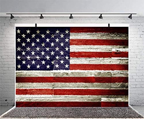 סנספון 7 על 5 רגל אמריקאי דגל צילום תפאורות ארהב כוכבים ופסים על עלוב עץ קרש טפט תמונה רקע עבור עצמאות יום מסיבת קישוט ילדים למבוגרים תמונה סטודיו אבזרי