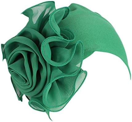 פרח טורבן לנשים רטרו מוסלמי הכימותרפיה כפת כובע אופנה לעטוף גולגולת כובעי לנשים רפוי סרטן בארה ' ב