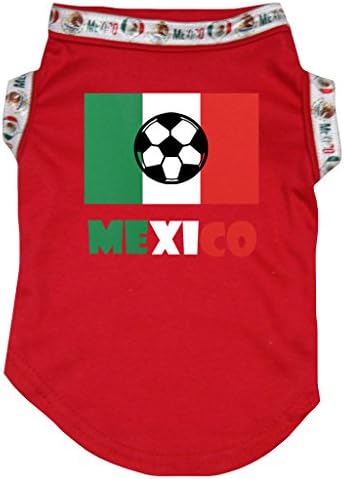 פטיטבלה כדורגל דגל של מקסיקו גור כלב חולצה