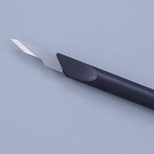 סכין מלאכה של Allex Japanese Dexapo עם כיסוי להב, מיוצר ביפן, כתער חדים יפני נירוסטה להב קבוע, סכין תחביב מדויק ליצירה, אמנות, דוגמנות, עבודות עור