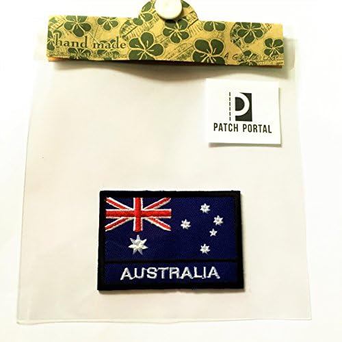 פורטל טלאים אוסטרליה סמל לאומי 2x3 אינץ 'תאי רקמת דגל אוסטרלי