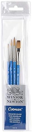 Winsor & Newton CCTMAN מברשות ידיות קצרות, סט של 5,