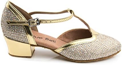 נעלי Bluebell בעבודת יד סלסה תחרות חתונות סלסה נעלי ריקוד בסגנון Boreas-1.6 עקב