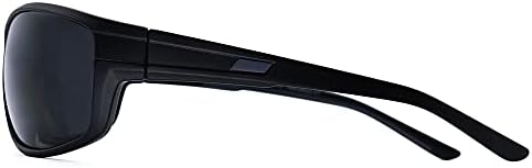 משקפי שמש ביפוקליים של ויטנזי TR90 מסגרת עטוף קוראי ספורט לקריאה מתחת לשמש מסה בשחור 3.00