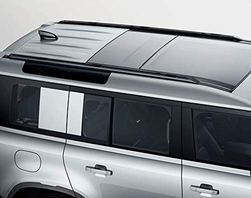 מתלים גג של Lequer 2 PCS מתאימים לשנת 2020-2023 Land Rover Defender 4 דלת L851 נשאי מזוודות מוטות מוטות רכבת מוטות צלב