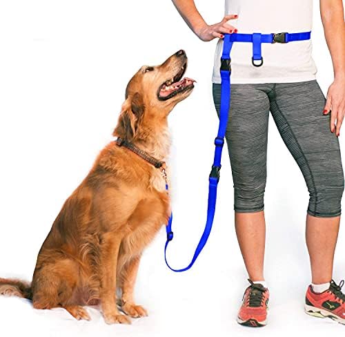 מערכת Buddy ידיים רצועת כלבים בחינם חבר ומאריך תוספת לריצה, ריצה קלה, הליכה, טיולים רגליים ואילוף כלבים