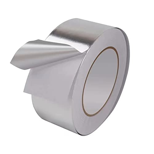 קלטת נייר נייר אלומיניום של Uyxinone, איטום מזגן AC, 2 אינץ 'x 65 רגל קלטת קלטת עמידה בפני חום לתעלות דוד מים HVAC