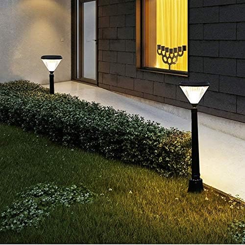 IIFAS LED רחוב אור שחור, חיצוני מנורת מדשאה אטומה למים חיצוני מנורה רצפה ביתית וילה גן אור גן מוט גבוה / E27 / אלומיניום / מחשב איטדיון / אצטדיון IP55