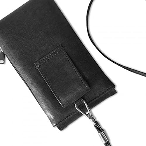 ארנק טלפון של פיגמנט כחול נוזלי שקוף ארנק תליה כיס נייד כיס שחור
