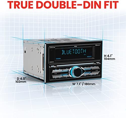 מעבדות Sound Storm DDML28B מערכת סטריאו לאודיו לרכב - DIN DIN, AUDIO Bluetooth ויחידת ראש מתקשר, נגן MP3, יציאת USB, קלט AUX, Mechless, No CD נגן, מקלט רדיו AM/FM,