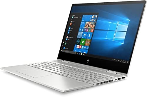 HP Envy X360-15-DR1010NR, 15.6 , מסך מגע, Windows 10 Home 64, Intel Core i7, 8GB RAM, 512GB SSD, FHD, Natural Silver