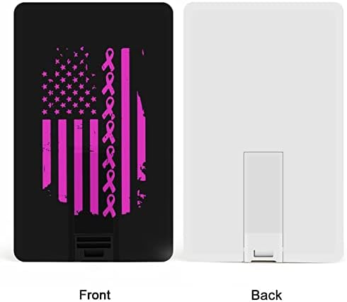 סרטן שד ארהב סרט סרט דגל USB 2.0 מכונני פלאש מכשירי זיכרון צורת כרטיס אשראי