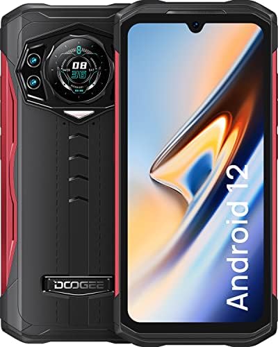 DOOGEE S98 סמארטפון מחוספס, 2022 אנדרואיד 12 טלפון מחוספס, 8GB+ 256GB, 6.3 '' FHD+ תצוגת מים מים, מצלמת ראיית לילה של 20MP, טלפון סלולרי של 6000mAh סוללה, תצוגה אחורית חכמה, 4G כפול, NFC