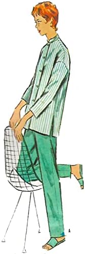 דפוס וינטג 'משנות החמישים - ז'קט נהרו יום או לילה, מכנסיים ומכנסיים קצרים - חזה 36