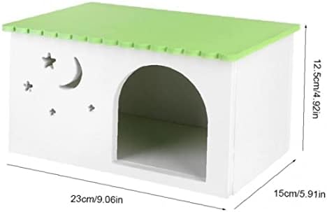קופסת קיפוד קופסת עץ לוח פלסטיק עץ ניסיונות ארנבות ארנבות בית סימולציה אקולוגית חיות מחמד כלוב בקתת ירוק לקיפוד