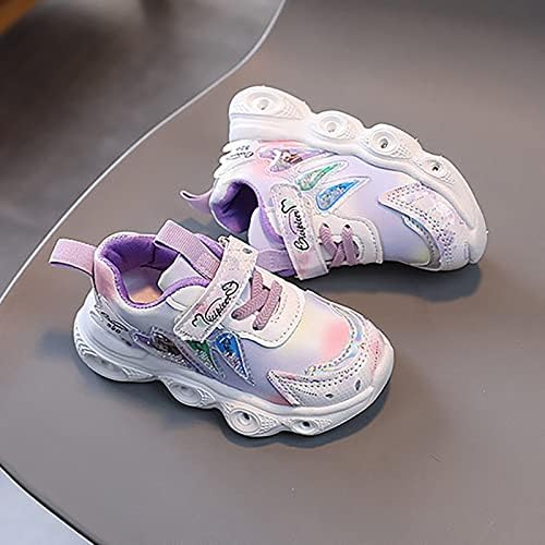 Qvkarw הנעליים להדלקת נעלי פעוט בנות נעלי הליכה בנות ילדים ילדים נעליים מזדמנים נעליים לשחייה לילדים