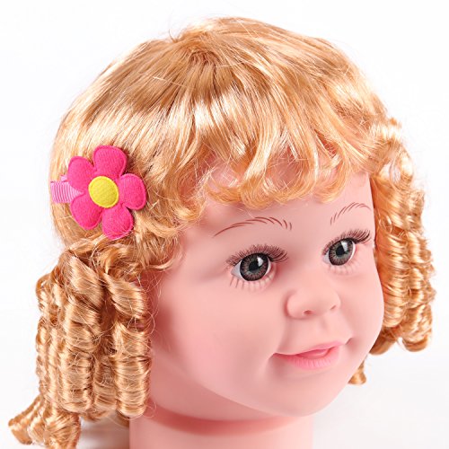 קוני 16 מחשב תינוק בנות פעוטות שיער קשתות פרחים מעורב עיצוב שיער קליפים